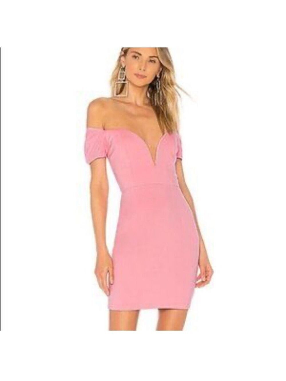 Revolve by the way. Pink Off-Shoulder Bodycon Dress size xs